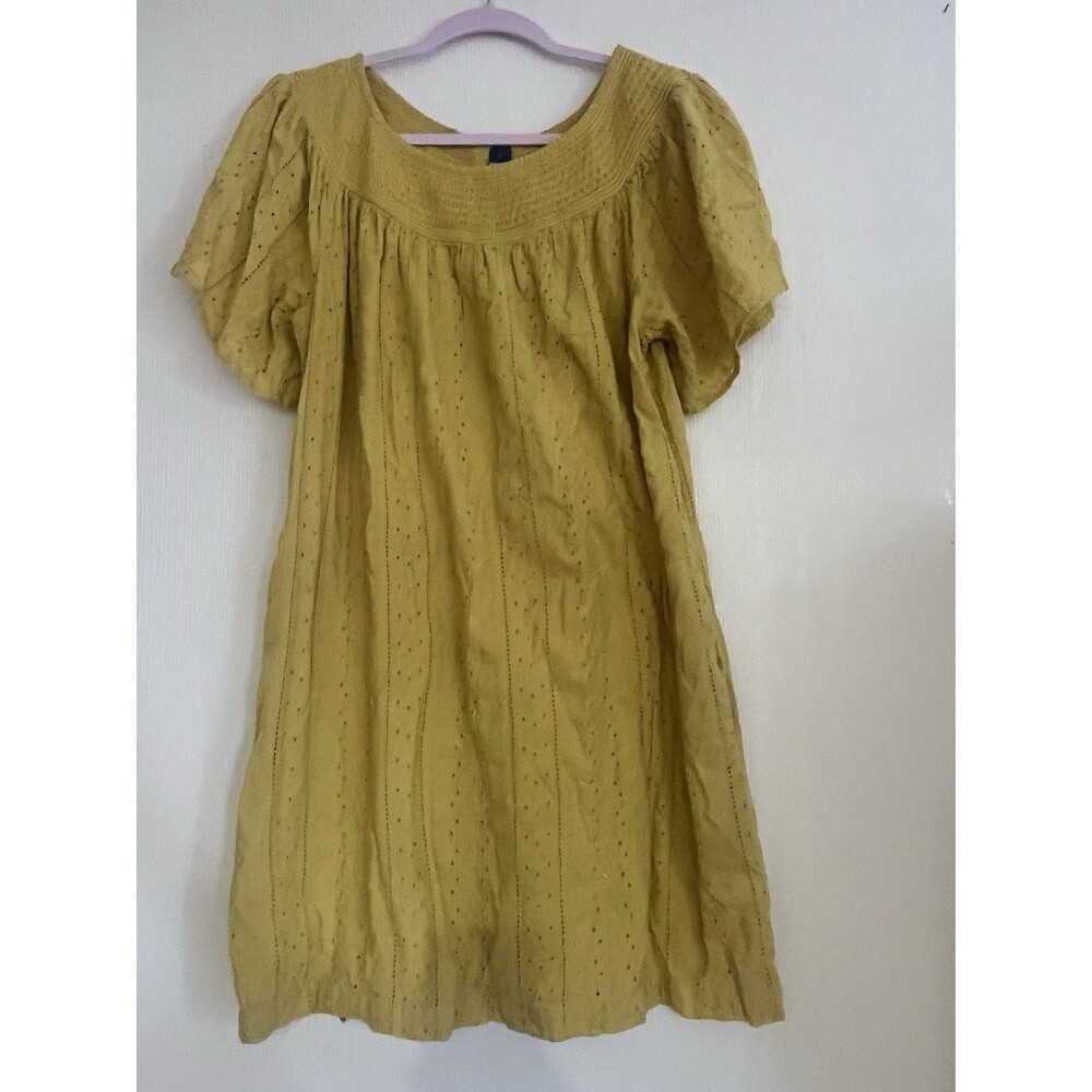 Mustard Colored OLD NAVY Dress Shortsleeved Size Large.